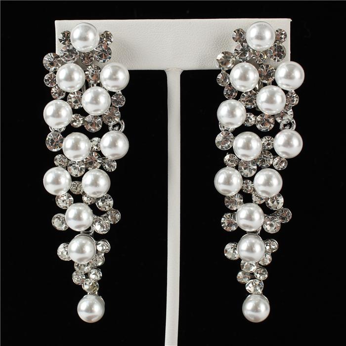 Pearl Vine Clip-On Earring