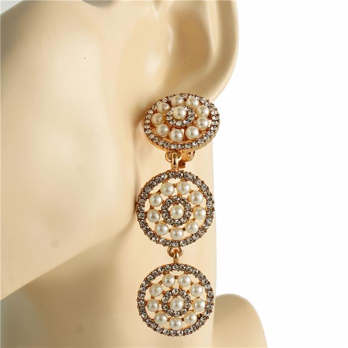 Pearl Round Clip-On Earring