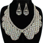 Rhinestones Teardrop Necklace Set