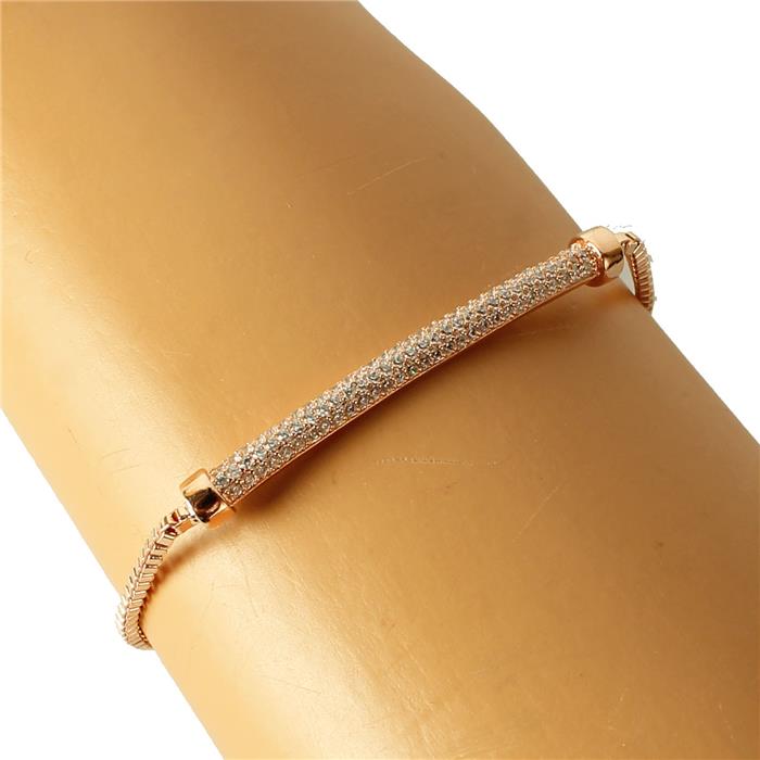 CZ Bar Slide Bracelet