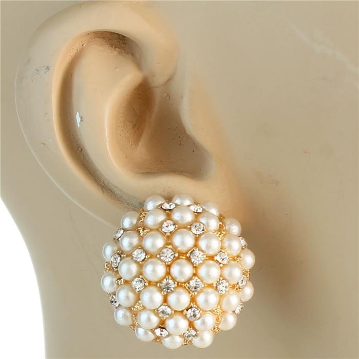 Pearl Round Earring