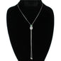 CZ Slide Pinnaple Long Necklace