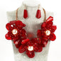 Fashion Flower Necklace Set