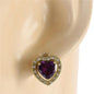 CZ Heart Earring