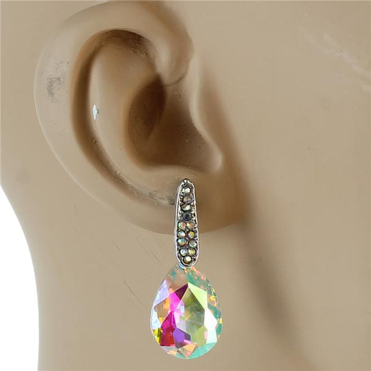 Crystal Teardrop Earring