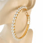 80mm Pearl Hoop Earring