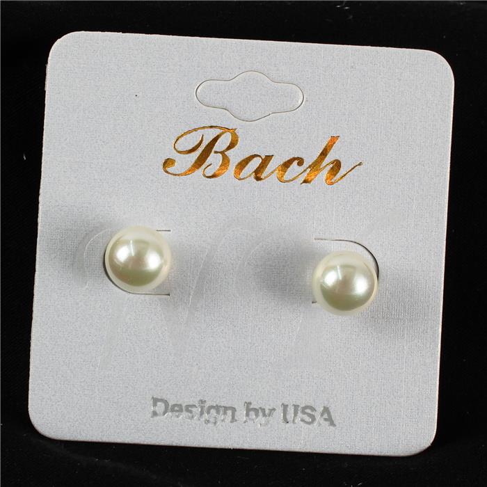 Pearl 8 MM Stud Earring