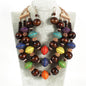 Fashion Wooden Necklace Set