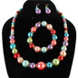 Pearl With Rhinestone 3 Pcs Necklace Set