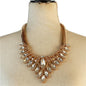 Fashion Metal Crystal Necklace Set