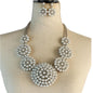 Pearl Round Chunky Necklace Set