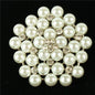 Pearl Stone Flower Brooch