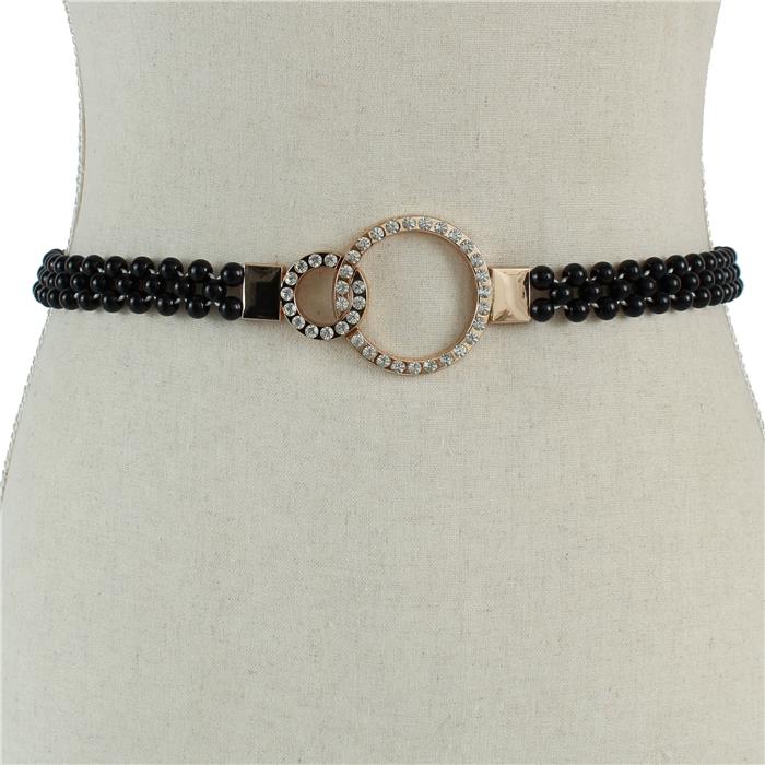 Pearl Round Stones Belt