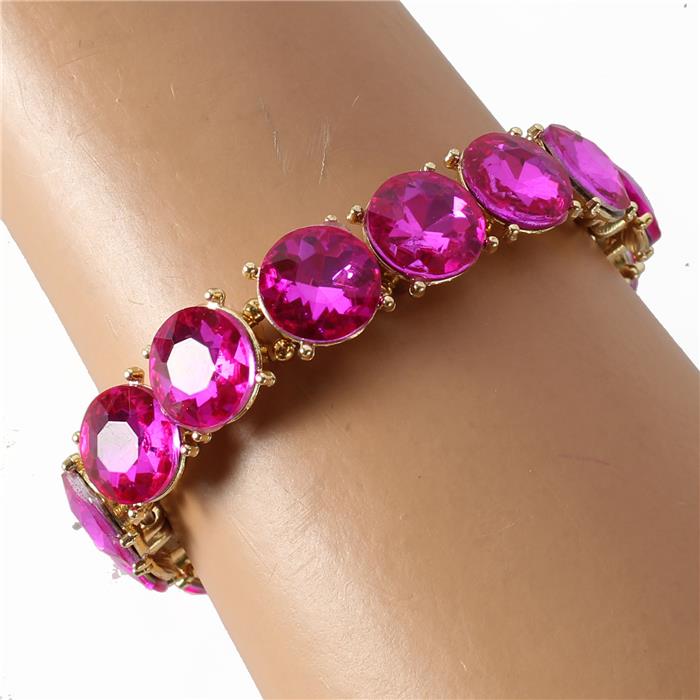 Crystal Round Stretch Bracelet