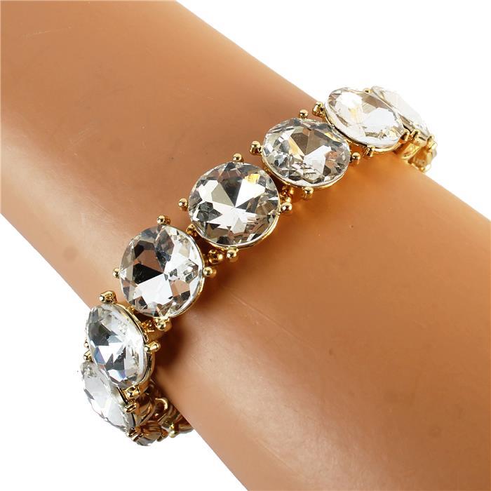 Crystal Round Stretch Bracelet