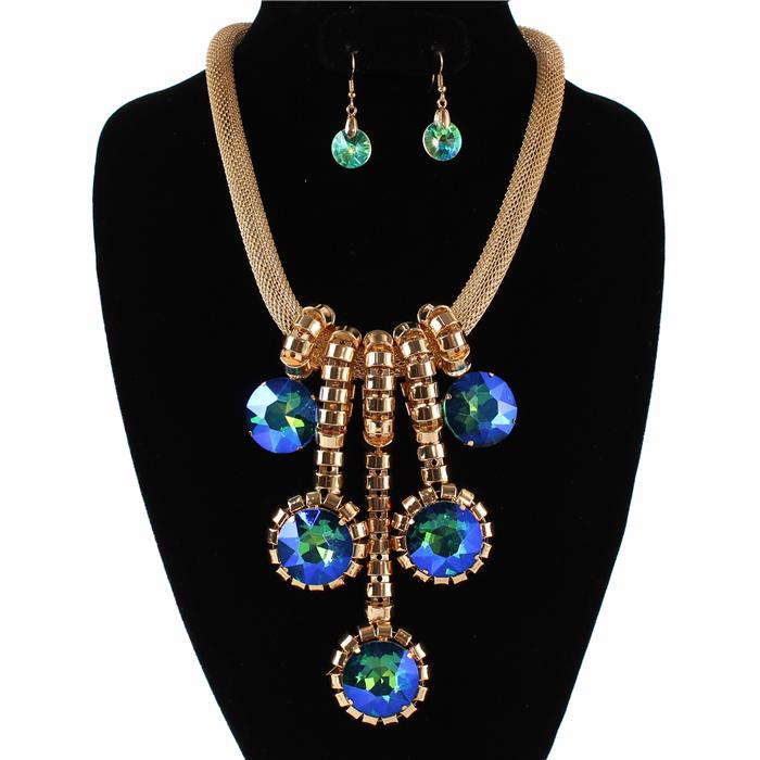 Fashion Metal Drop Necklace Set