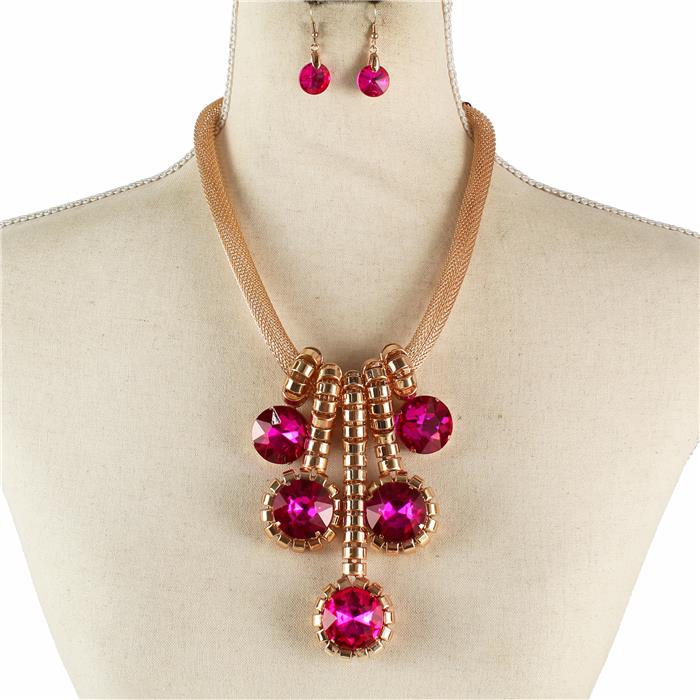 Fashion Metal Drop Necklace Set