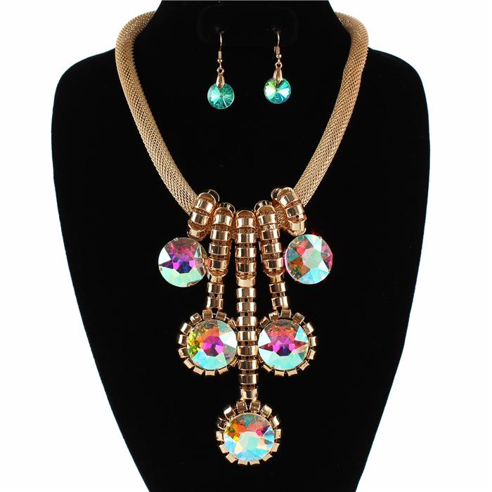 Fashion Metal Drop Necklace Set