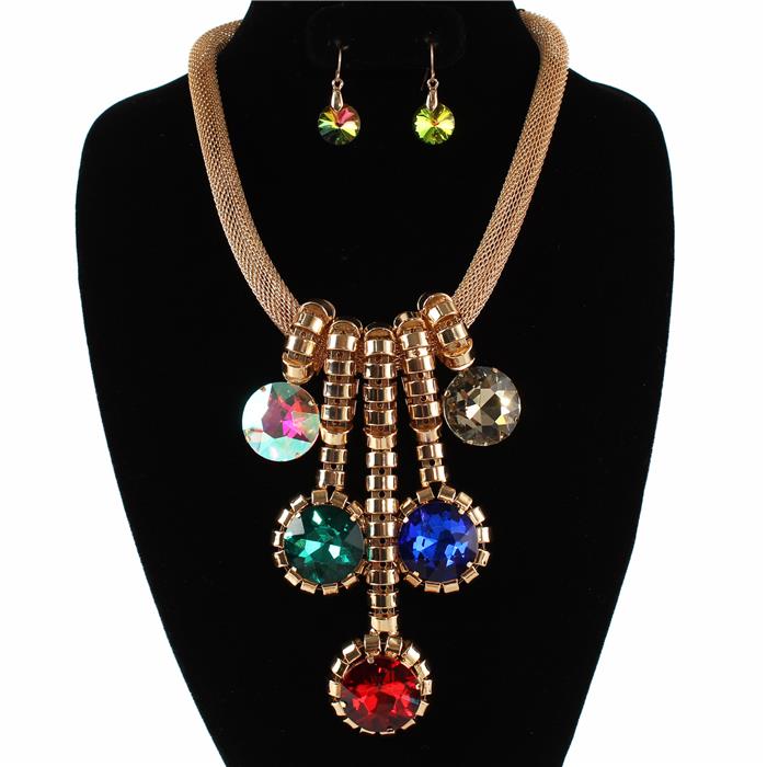 Fashion Metal Drop Necklace Set