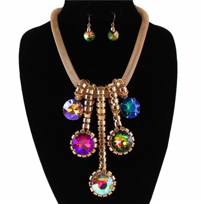 Fashion Metal Drop Necklace Set