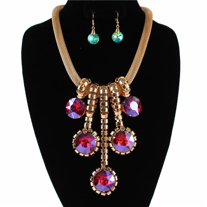 Fashion Metal Drop Necklace Set