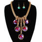 Fashion Metal Drop Necklace Set