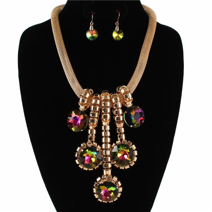 Fashion Metal Drop Necklace Set