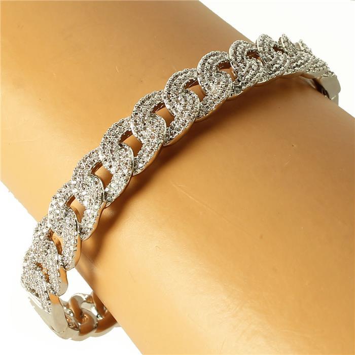 CZ Link Chain Bangle