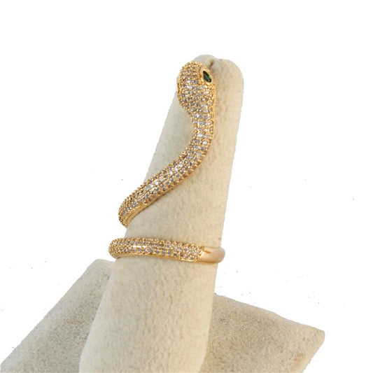 CZ Snake Ring