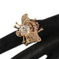 Rhinestones Bees Stretch Ring