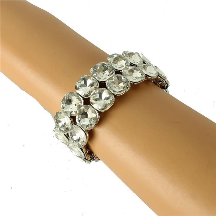 Crystal Square Stretch Bracelet