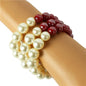 Pearls 3 Layered Stretch Bracelet