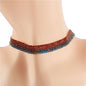 Rhinestones Casting Choker Necklace