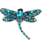 Crystal Dragonfly Brooch