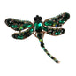 Crystal Dragonfly Brooch