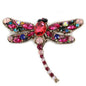 Crystal Dragonfly Brooch