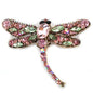 Crystal Dragonfly Brooch