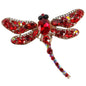 Crystal Dragonfly Brooch