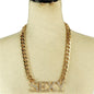 Metal Link Chain Sexy Necklace Set