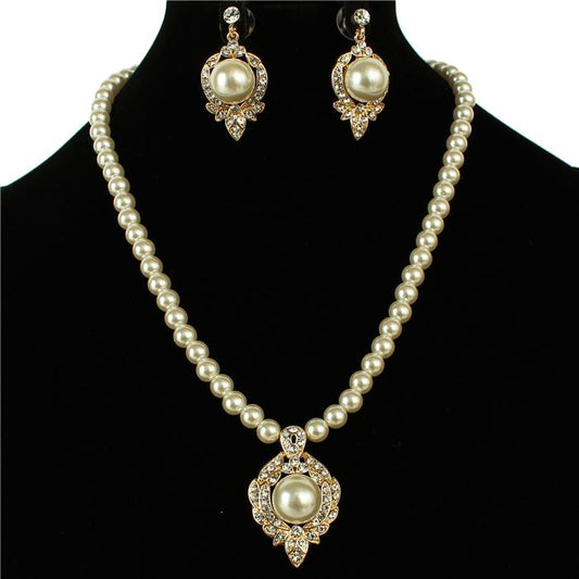 Pearl Drop Necklace Set