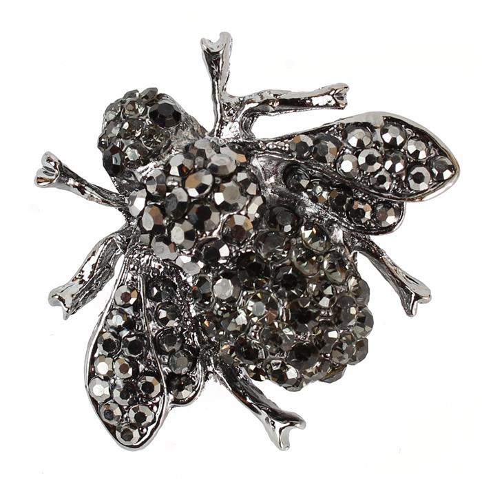 Crystal Bees  Brooch