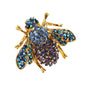 Crystal Bees  Brooch