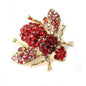 Crystal Bees  Brooch