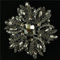 Crystal Flower Brooch