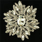 Crystal Flower Brooch