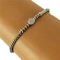 Stainless Steel Oval Stretch Bracelet