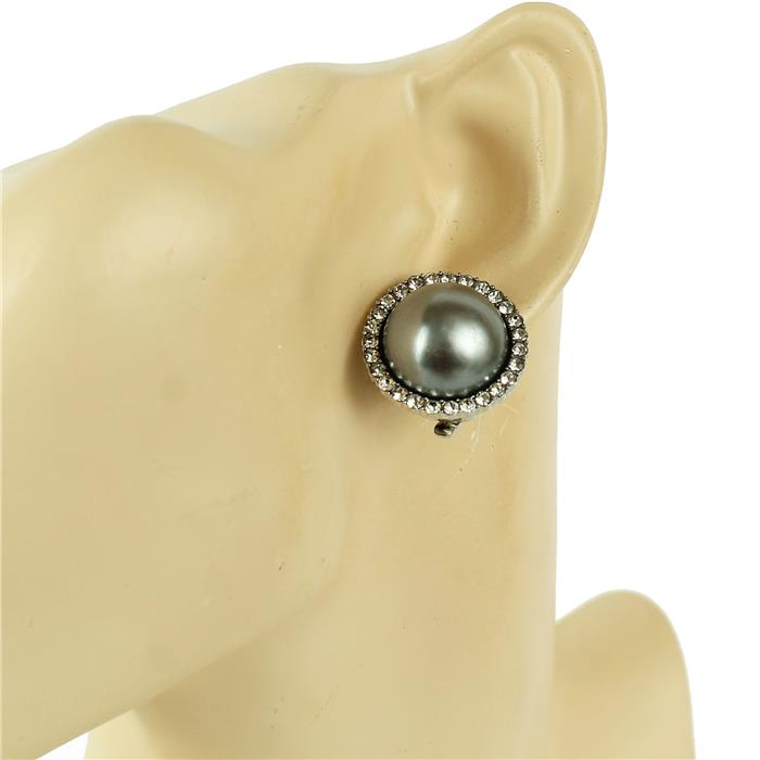 Pearl Round Clip-On Earring