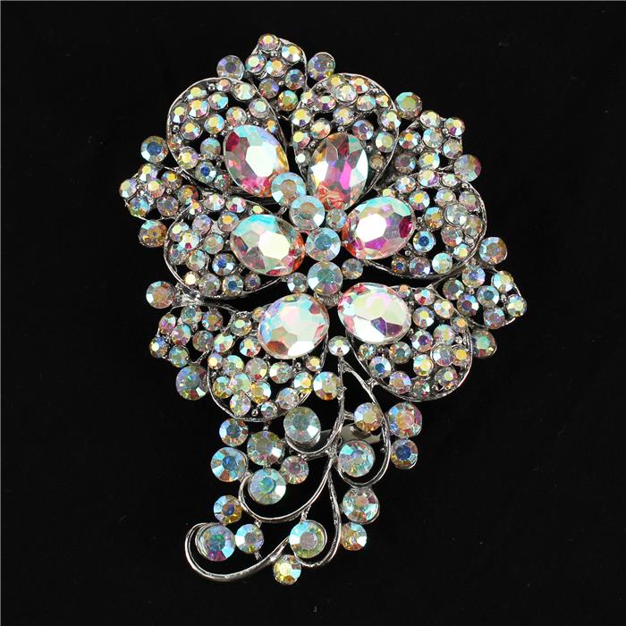 Crystal Chunky Brooch