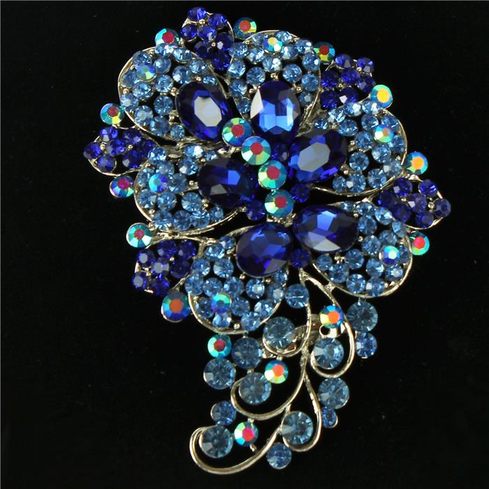 Crystal Chunky Brooch