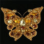 Crystal Butterfly Brooch